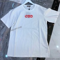 シュプリーム ルイヴィトン 偽物 モノグラム BOXロゴ Tシャツ 白 Shk08597