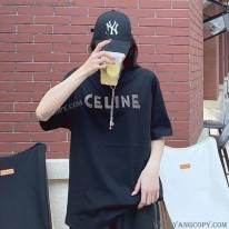 セリーヌ スーパーコピー アイレットエンブロイダリー ルーズTシャツ Cep23506