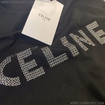 セリーヌ スーパーコピー アイレットエンブロイダリー ルーズTシャツ Cep23506