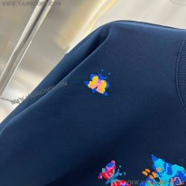 ルイヴィトン 偽物 LVバタフライクルーネックスウェットシャツ 1AATBM