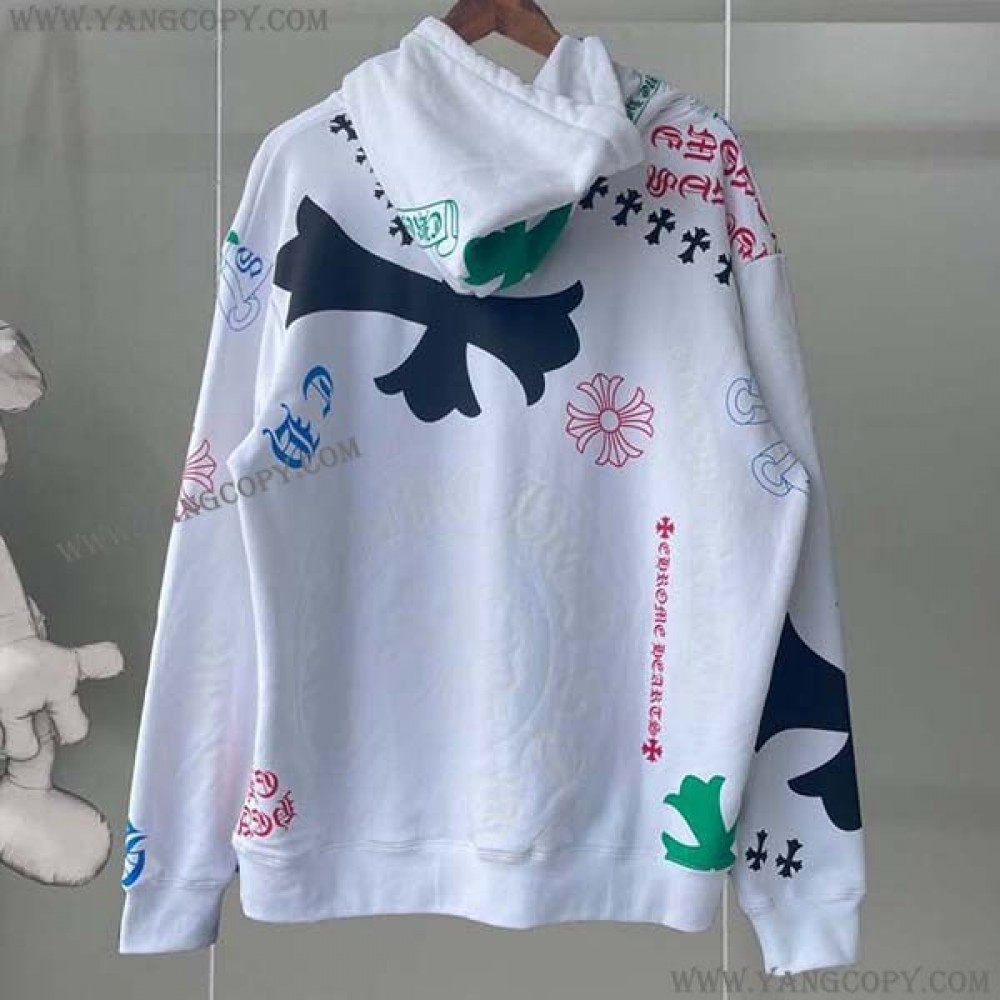 クロムハーツ 偽物  STENCIL フーディ マルチカラー Kuw19954
