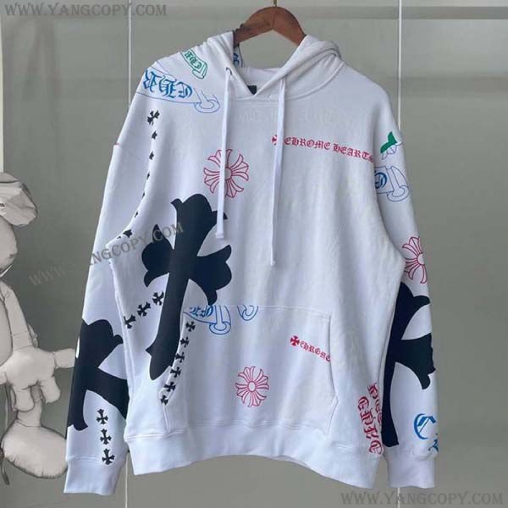 クロムハーツ 偽物  STENCIL フーディ マルチカラー Kuw19954