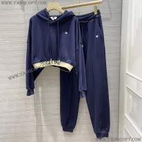 セリーヌ 偽物 クロップド スウェット パーカー 上下セット Cei17626