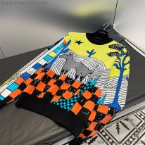 ルイヴィトン 偽物  コットンジャカードクルーネック 1ABJ87
