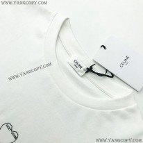 セリーヌ スーパーコピー コットンメッシュオーバーサイズ Tシャツ Cen34212