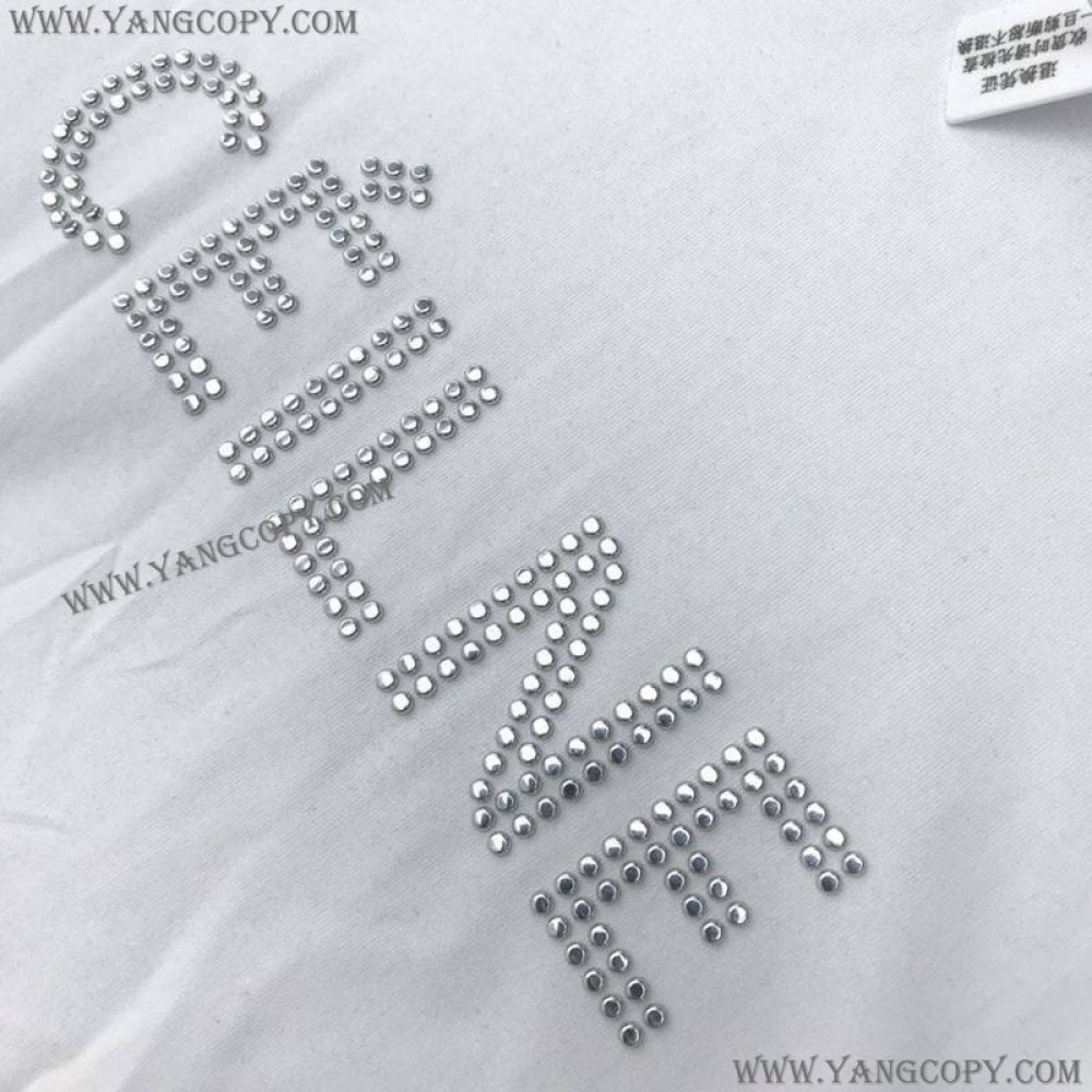 セリーヌ スーパーコピー ルーズ Tシャツ コットン ホワイト Cek79458