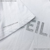 セリーヌ スーパーコピー ルーズ Tシャツ コットン ホワイト Cek79458