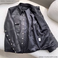 クロムハーツ スーパーコピー JJ DEANレザー ジャケットセメタリークロス Kud59066