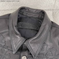 クロムハーツ スーパーコピー JJ DEANレザー ジャケットセメタリークロス Kud59066