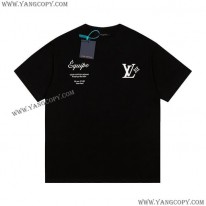ルイヴィトン コピー グラフィック クルーネック Tシャツ 2色 vuu56145