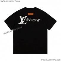 ルイヴィトン コピー グラフィック クルーネック Tシャツ 2色 vuu56145
