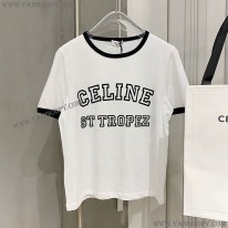 セリーヌ スーパーコピー サントロペコットンフロックTシャツ 2X774501F