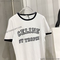 セリーヌ スーパーコピー サントロペコットンフロックTシャツ 2X774501F