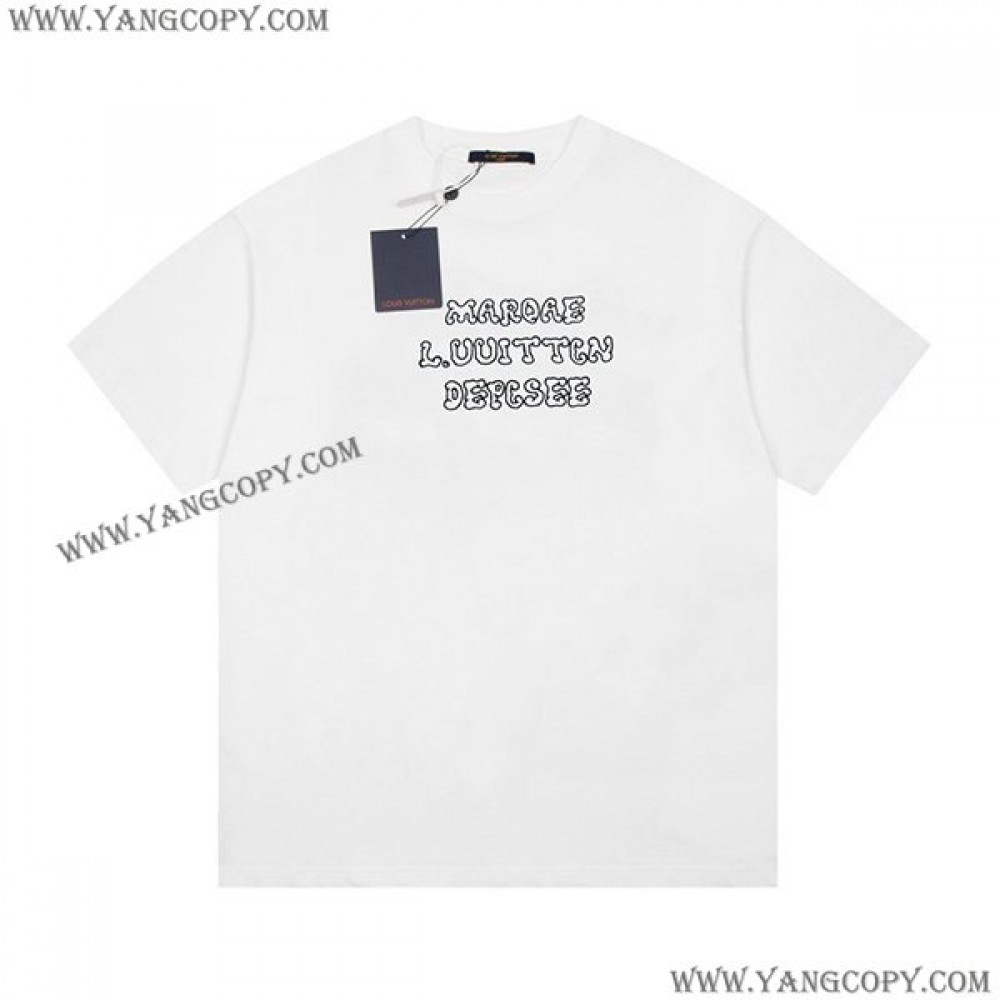 ルイヴィトン スーパーコピー コットンTシャツ ホワイト vui78597