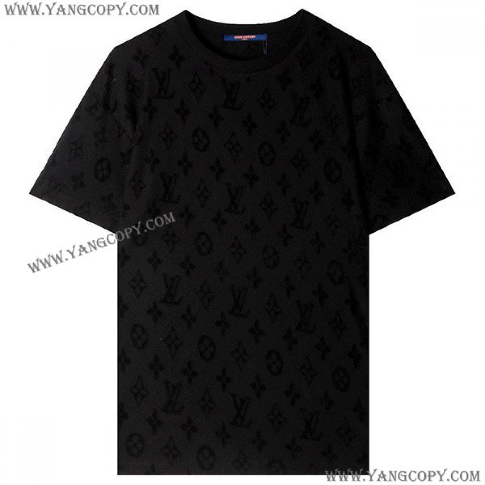 ルイヴィトン 偽物 Tシャツ 激安 モノグラムサンドモチーフ コットン vuw78169