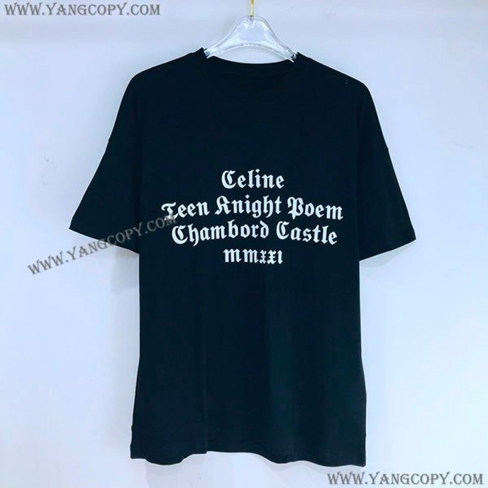 セリーヌ コピー ルーズTシャツ シャンボール コットンジャージー 2X856501F