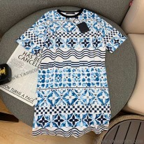 ルイヴィトン スーパーコピー モノグラムタイルプリントTシャツドレス vuk62683