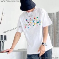 ルイヴィトン 偽物 草間彌生 ロゴ Tシャツ vum00260