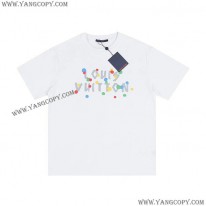 ルイヴィトン 偽物 草間彌生 ロゴ Tシャツ vum00260