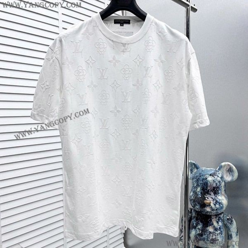 ルイヴィトン スーパーコピー モノグラムコットンTシャツ vuh23844