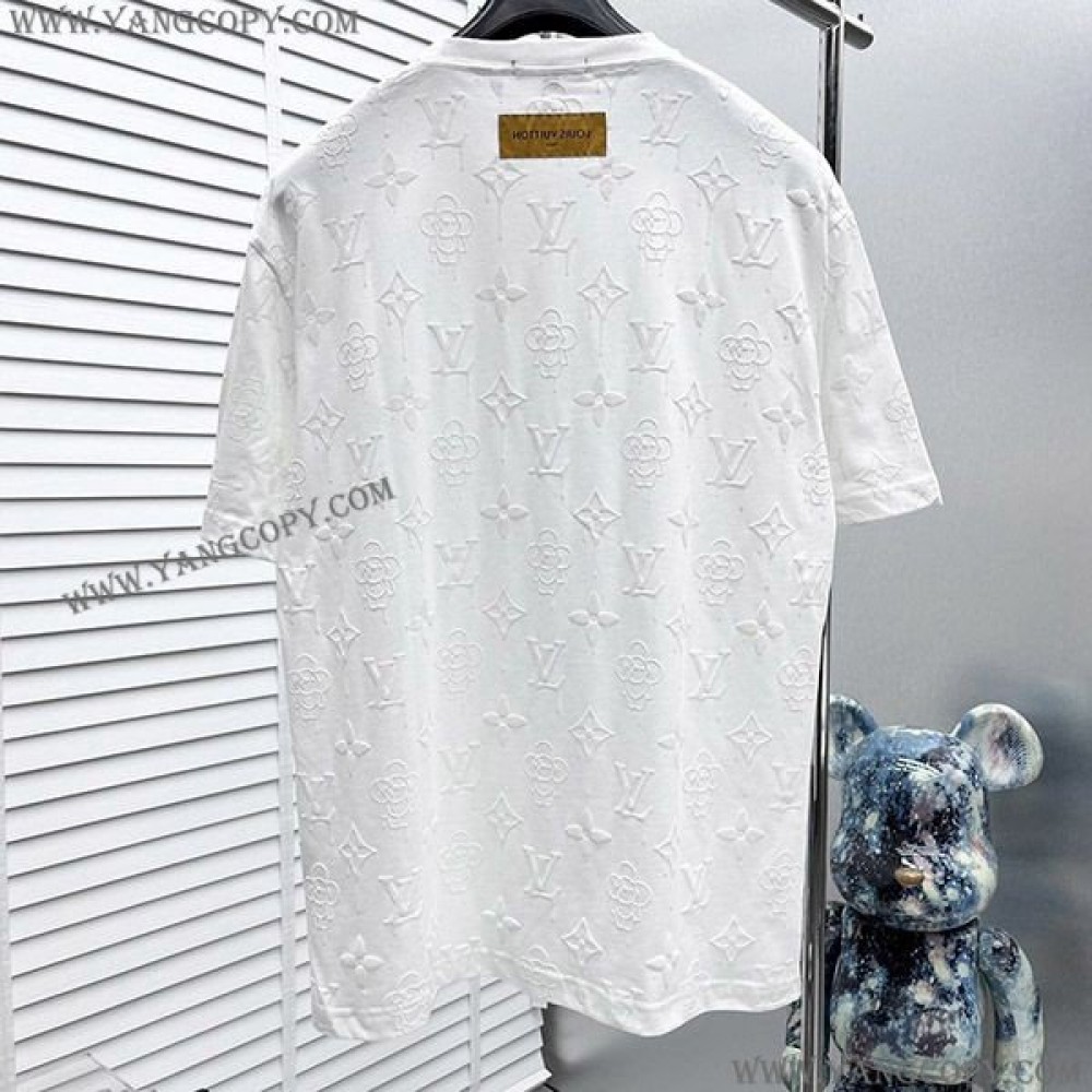 ルイヴィトン スーパーコピー モノグラムコットンTシャツ vuh23844