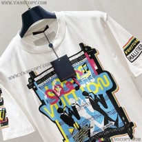 ルイヴィトン コピー ジャズフライヤーズ半袖Tシャツ コットン 1AATZH