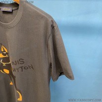 ルイヴィトン スーパーコピー 半袖 コットン ロゴ Tシャツ vug87052