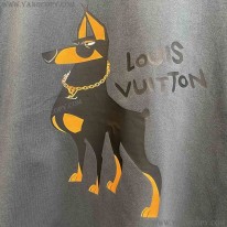 ルイヴィトン スーパーコピー 半袖 コットン ロゴ Tシャツ vug87052