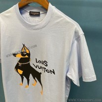 ルイヴィトン スーパーコピー 半袖 コットン ロゴ Tシャツ vue75994