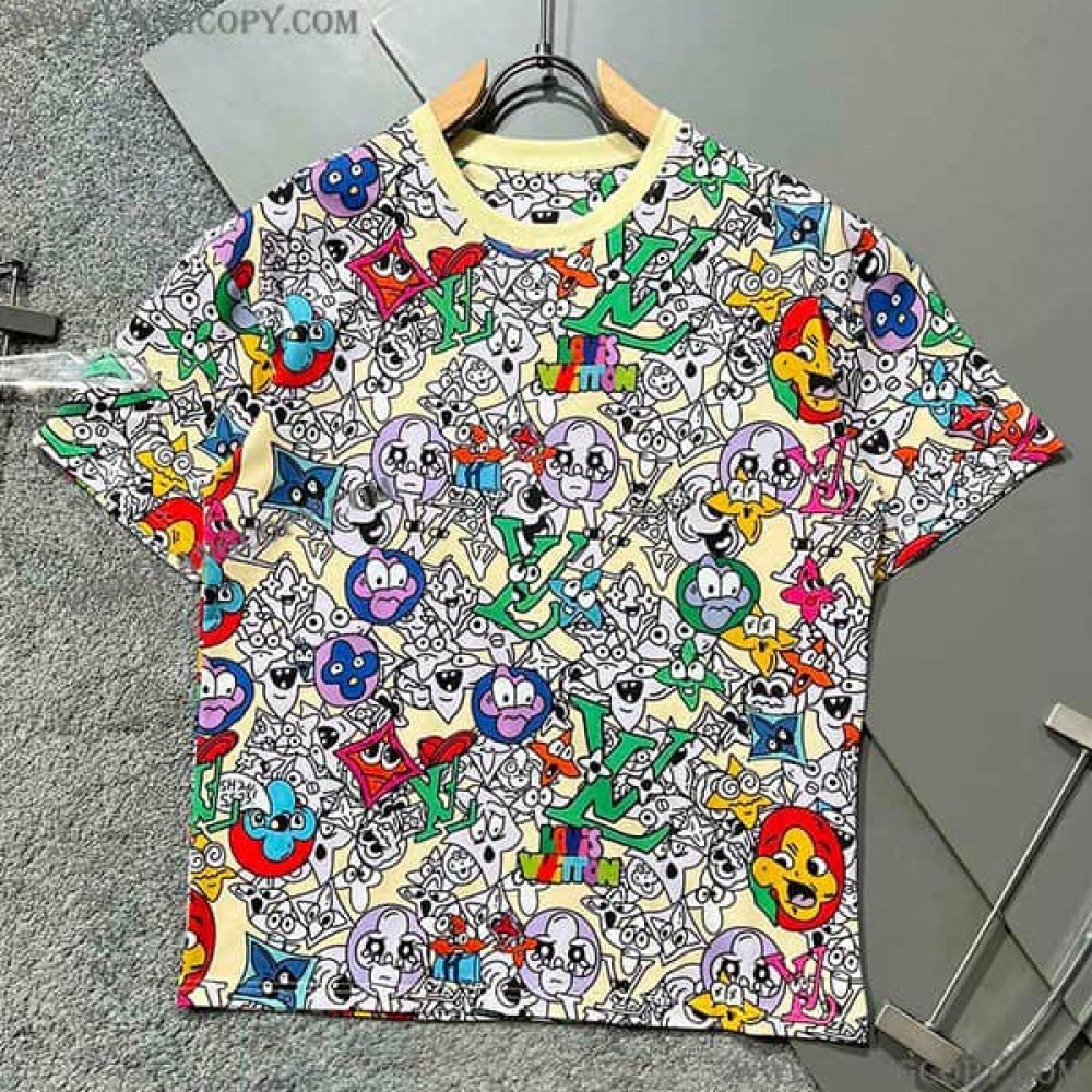 ルイヴィトン スーパーコピー モノグラム コミック Tシャツ vux69730