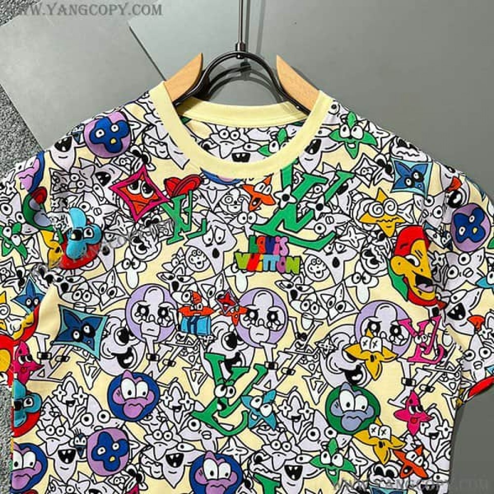 ルイヴィトン スーパーコピー モノグラム コミック Tシャツ vux69730
