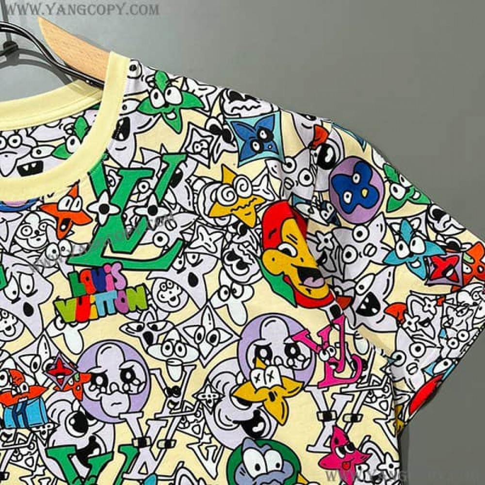 ルイヴィトン スーパーコピー モノグラム コミック Tシャツ vux69730