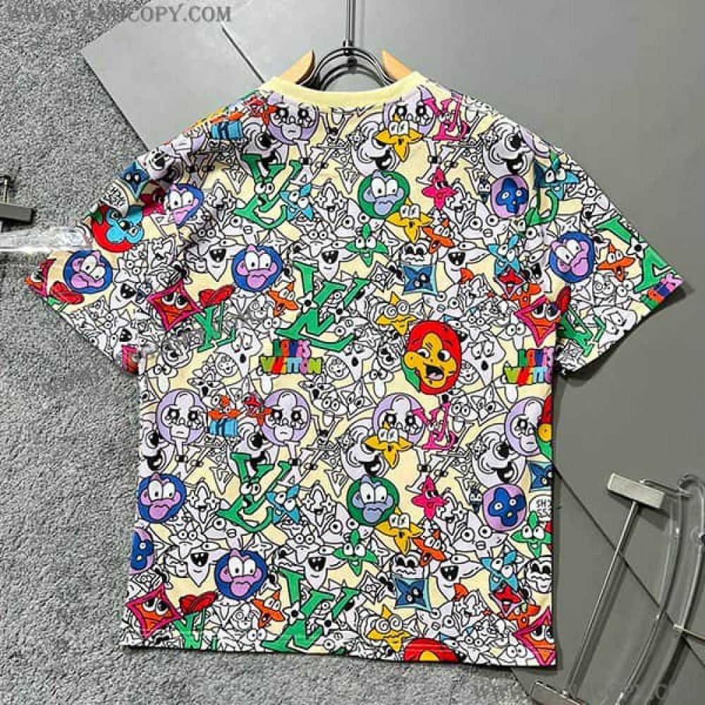 ルイヴィトン スーパーコピー モノグラム コミック Tシャツ vux69730