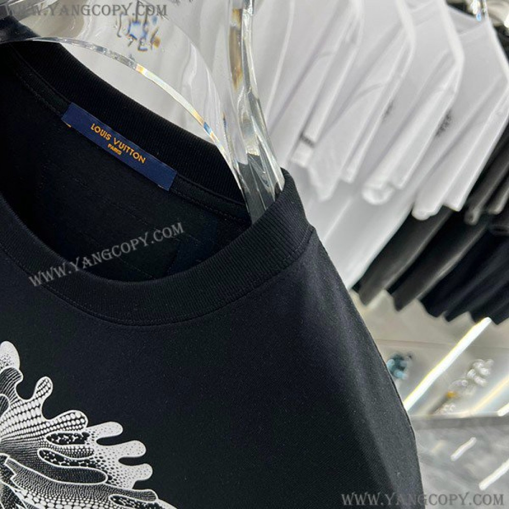 ルイヴィトン コピー サイケデリック フラワー Tシャツ 草間彌生 LV vur84140
