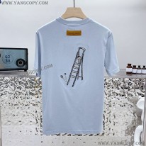 ルイヴィトン コピー ブルー Tシャツ vuy52658