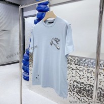 ルイヴィトン コピー ブルー Tシャツ vuy52658