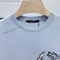 ルイヴィトン コピー ブルー Tシャツ vuy52658