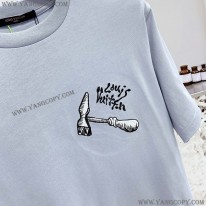 ルイヴィトン コピー ブルー Tシャツ vuy52658