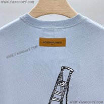 ルイヴィトン コピー ブルー Tシャツ vuy52658