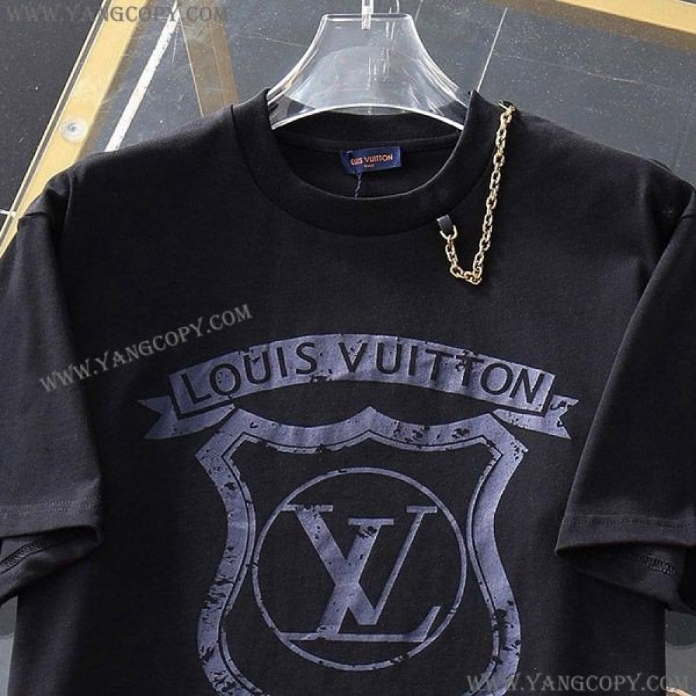 ルイヴィトン コピー LVコートオブアームシグネチャーTシャツ vux96537