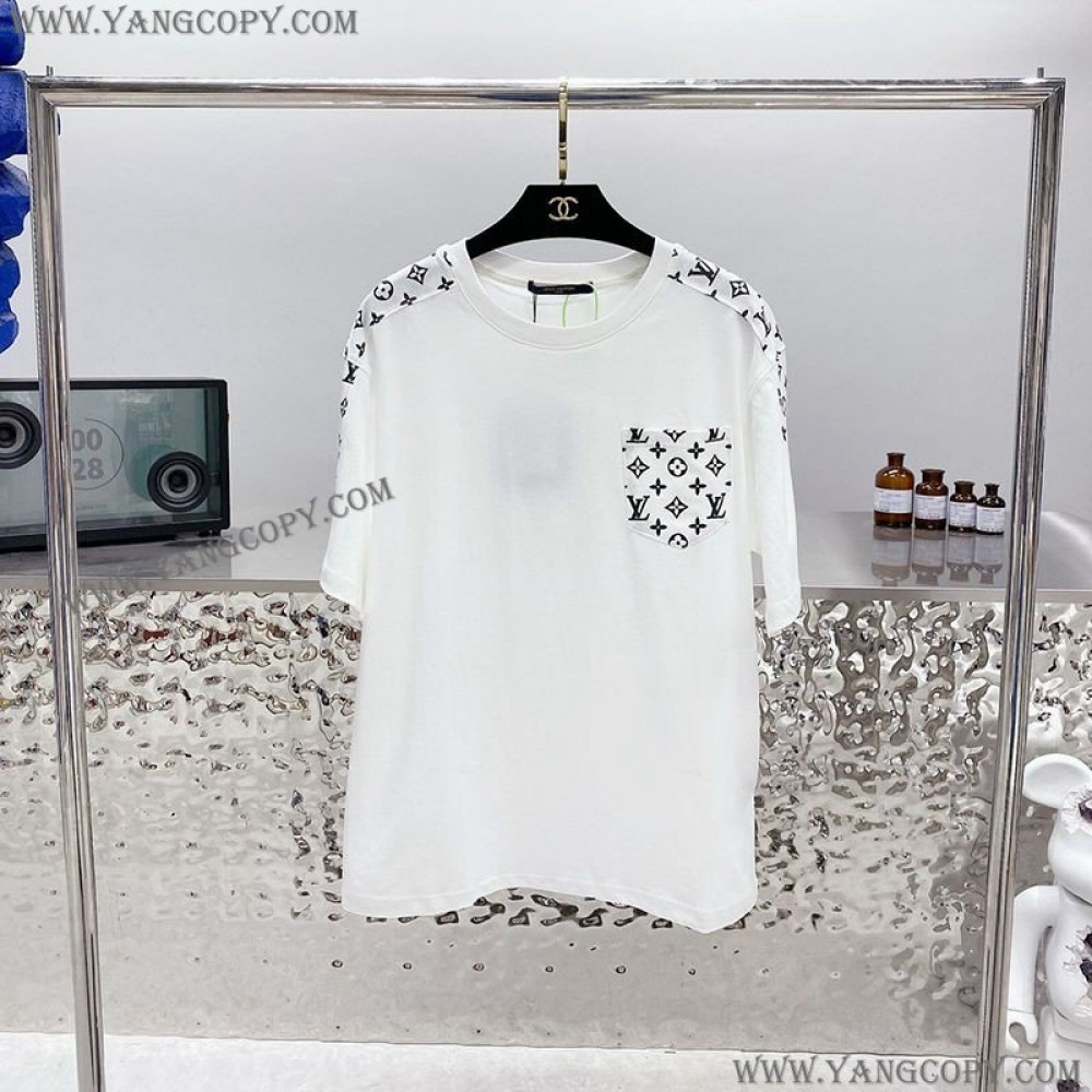 ルイヴィトン スーパーコピー トランぺッター クルーネックシャツ Tシャツ パロディ 2色 vup58078