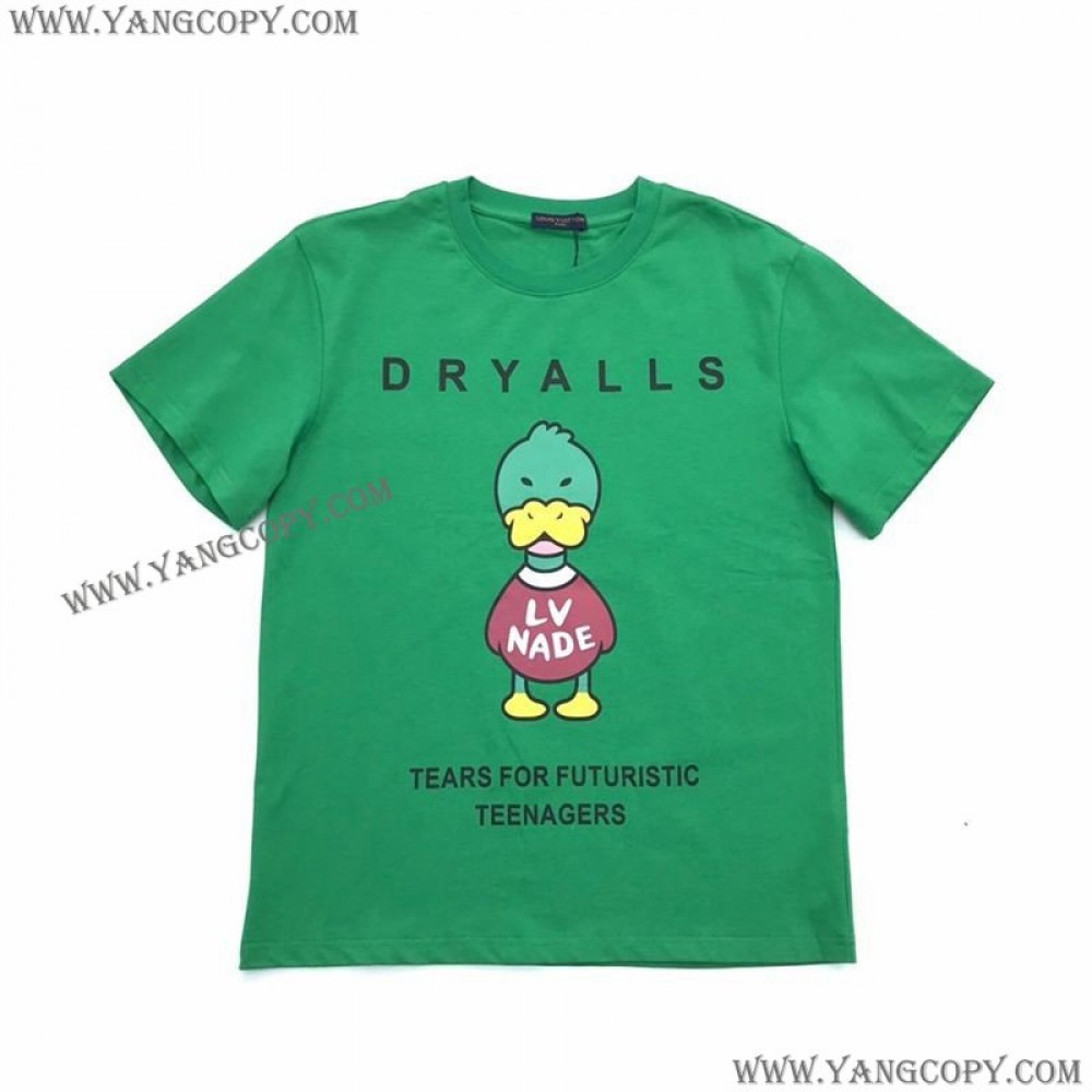 ルイヴィトン 偽物 ×NIGOコラボ ダック クルーネック Tシャツ vuh85887
