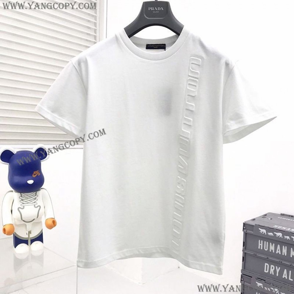 ルイヴィトン コピー Tシャツ トップス 半袖 メンズ レッド vuu76548