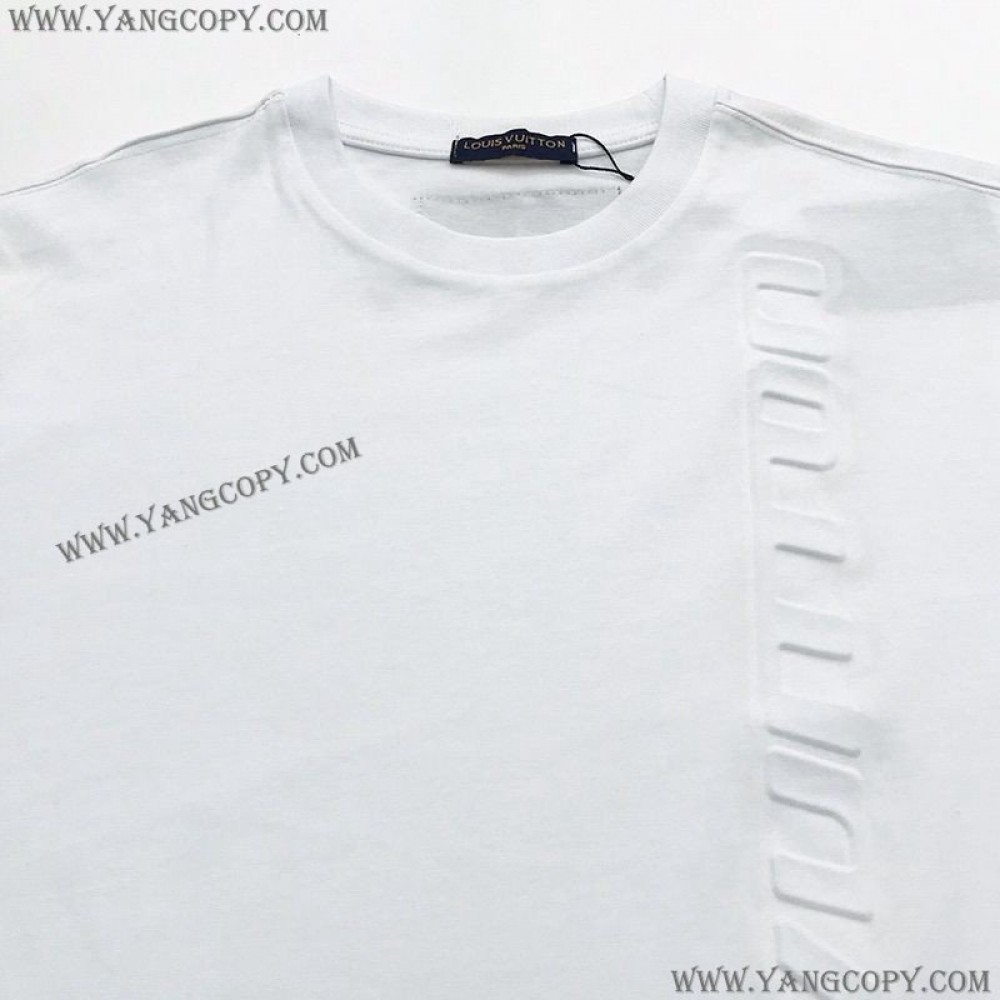 ルイヴィトン コピー Tシャツ トップス 半袖 メンズ レッド vuu76548