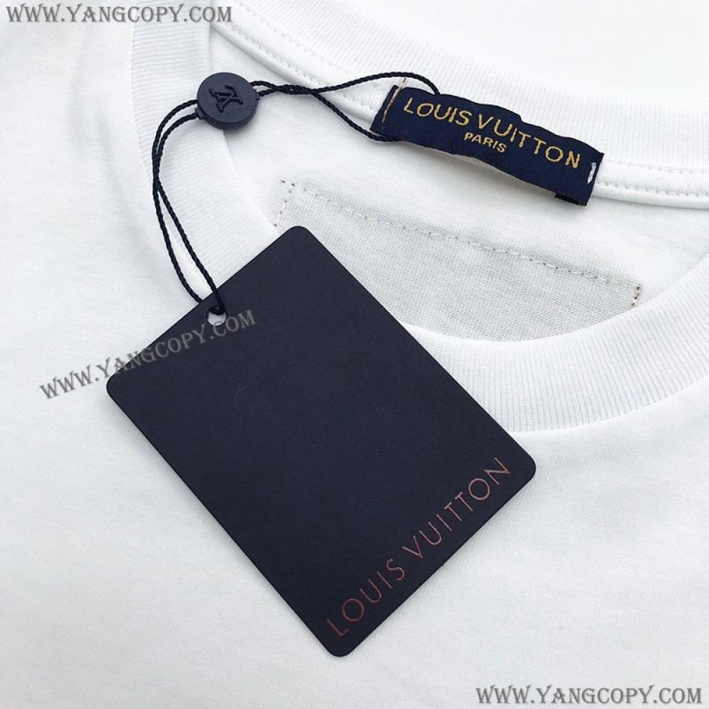 ルイヴィトン コピー Tシャツ トップス 半袖 メンズ レッド vuu76548