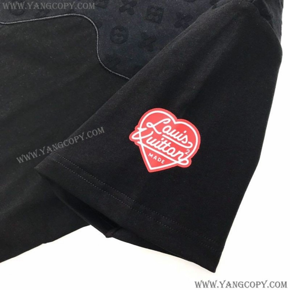 ルイヴィトン 偽物 Tシャツ トップス 半袖 メンズ レッド vuf92226