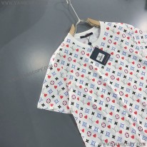 ルイヴィトン コピー Tシャツ パロディ ウォーターカラーモノグラムロゴ vuw17317
