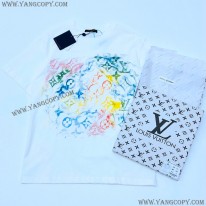 ルイヴィトン スーパーコピー Tシャツ モノグラム ホワイト パステル 1A8GUQ