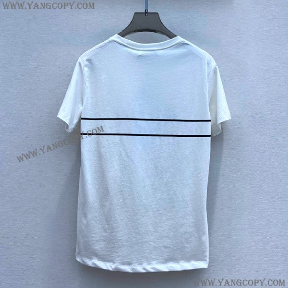 ディオール 偽物 コットンジャージー Tシャツ def95778