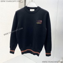 グッチ x ノースフェイス スーパーコピー ロゴプリント コットン 長袖 Tシャツ guw94708